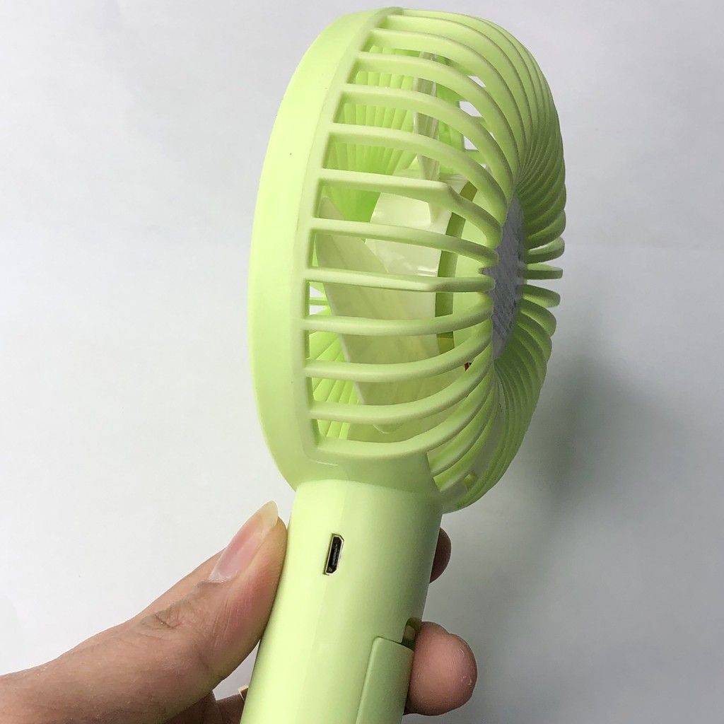 Quạt tích điện mini, quạt cầm tay pin sạc, có đế để trên bàn hoặc cầm di động DATA N9 | BigBuy360 - bigbuy360.vn