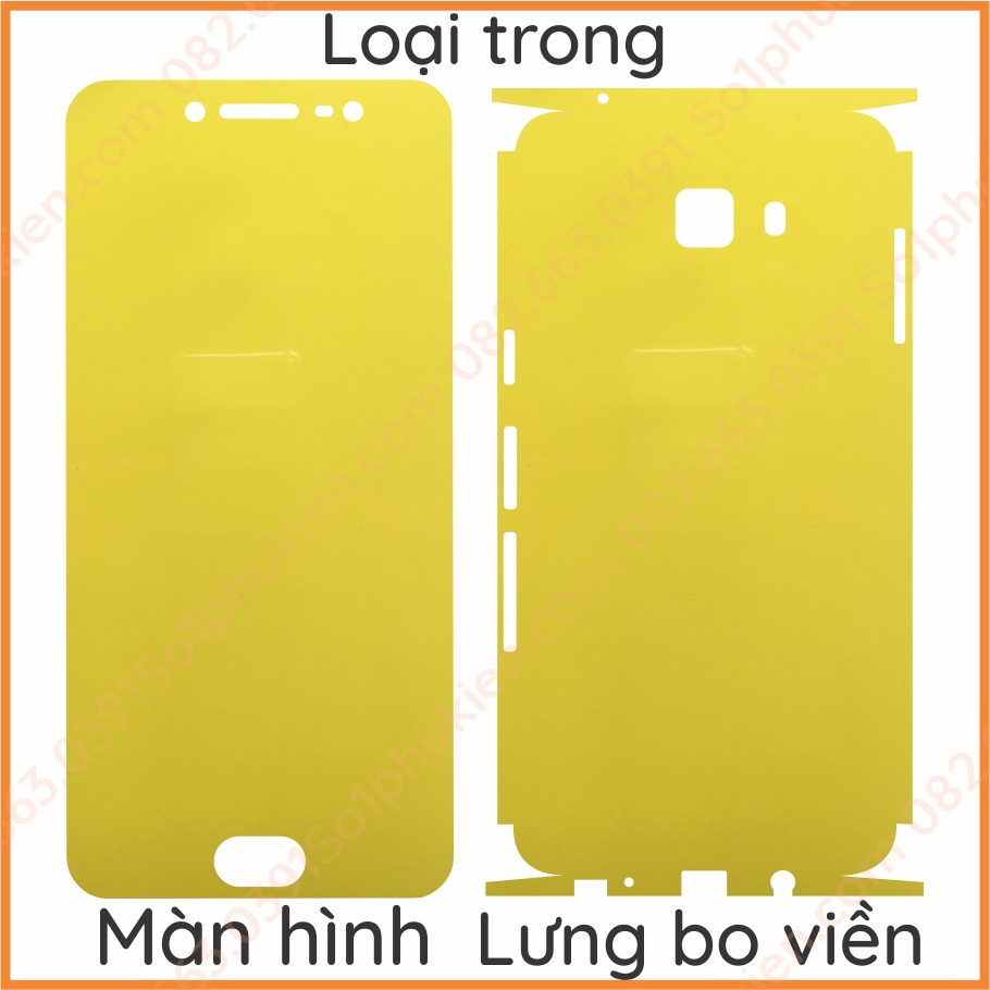 Dán dẻo ppf Samsung c9 / c9 pro loại trong, nhám, da cá sấu dành cho màn hình, mặt lưng , lưng bo viền