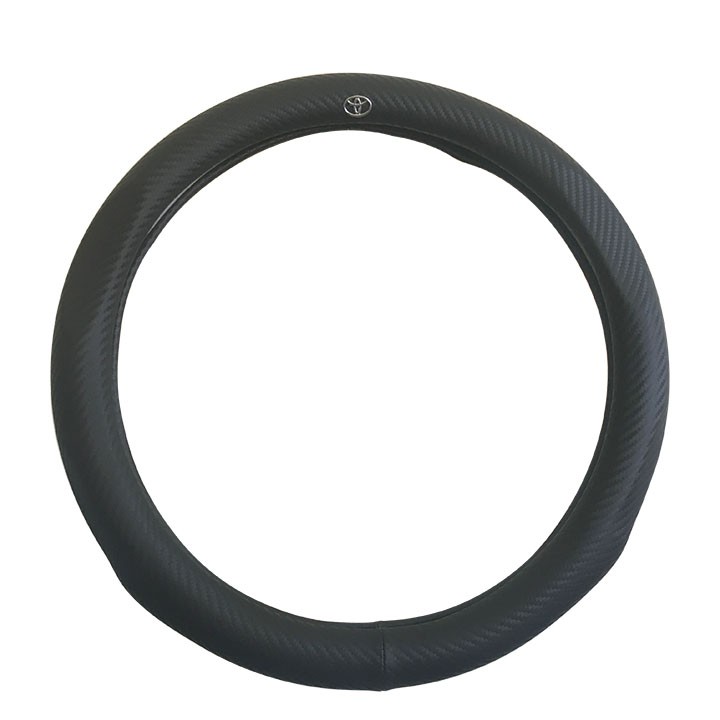 ( Rẻ Vô Địch) Bọc Vô Lăng Da Vân Carbon Logo Toyota - Mia shop