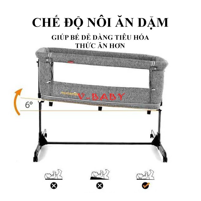 [FREESHIP] Giường Nôi Đa Năng V-Baby F4 mẫu mới năm 2020( kèm video thật )