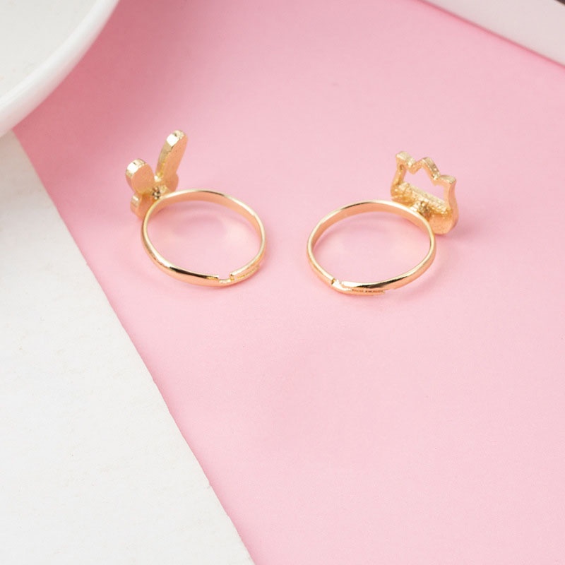 Set 10 Nhẫn Hợp Kim Hoạt Hình Dễ Thương Cho Bé