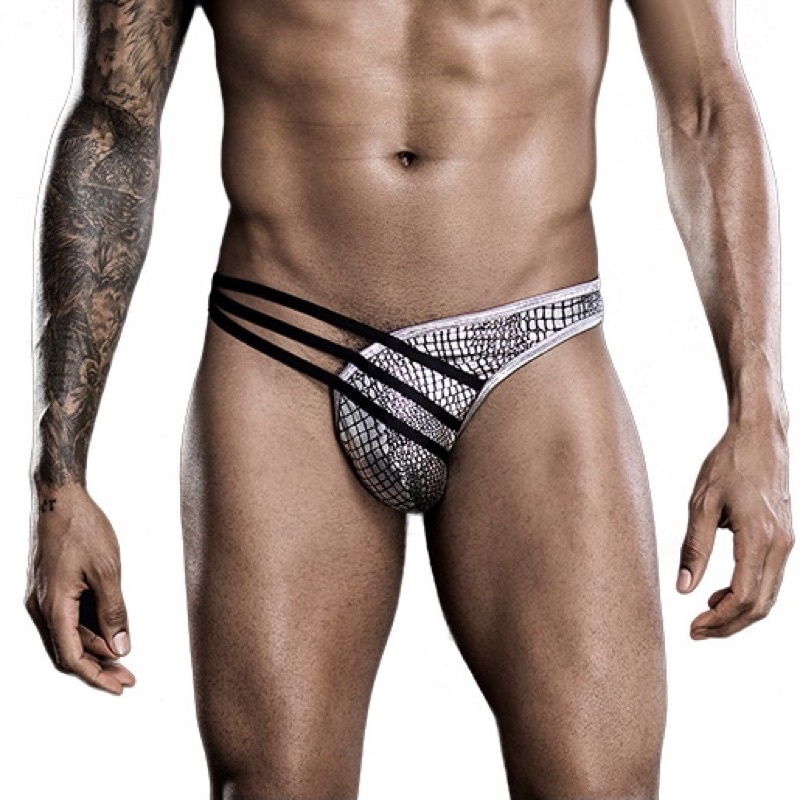 JSY7269 - Quần Sịp Nam Phong Cách Dây Nối - Hoạ Tiết Bạc Da Gợi Cảm