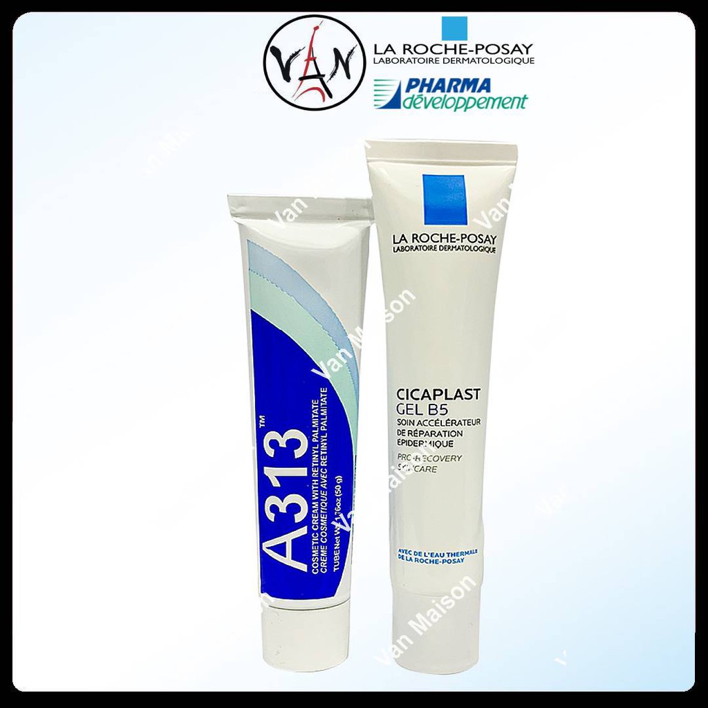 [ Combo A313 + B5 gel] Bộ kem dưỡngA313 và La roche posay cicaplast gel B5 làm dịu &amp; phục hồi da