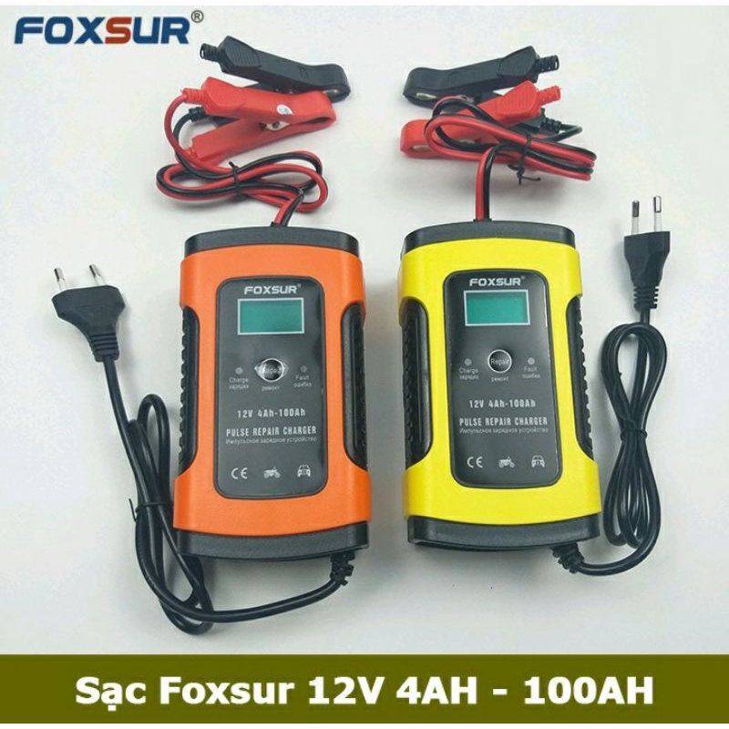 Bộ sạc ắc xe máy & oto 12v - 5AH& loại 10AH có màn hình lcd