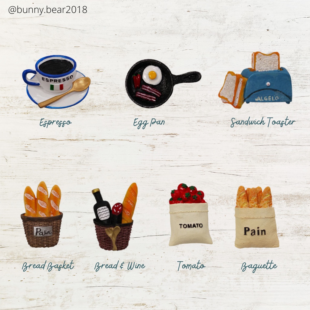 Nam châm hít dán dính tủ lạnh phụ kiện bếp trang trí bếp phong cách Châu Âu