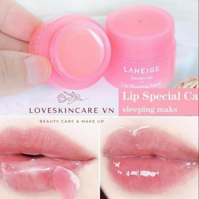 (GRAB / NOWSHIP) (Date 06-01-2024) Mặt Nạ Ngủ Cho Môi Laneige Lip Sleeping Mask - Berry