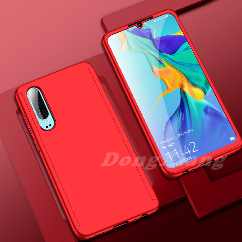 Ốp Lưng 360 Độ Bảo Vệ Toàn Diện Có Kính Cường Lực Cho Huawei Nova 2 Plus Nova 2i Nova 3 Nova 3i Nova 5t Nova 7i