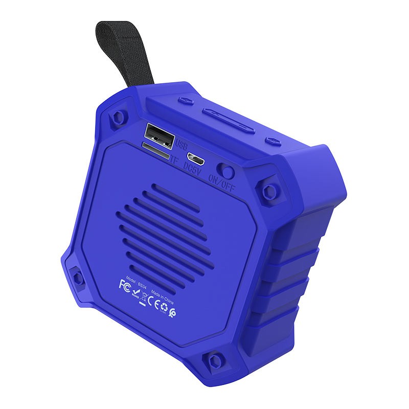 Loa bluetooth Hoco BS34 portable loudspeaker hỗ trợ AUX, TF card, USB, FM và IPX5 (Màu ngẫu nhiên)