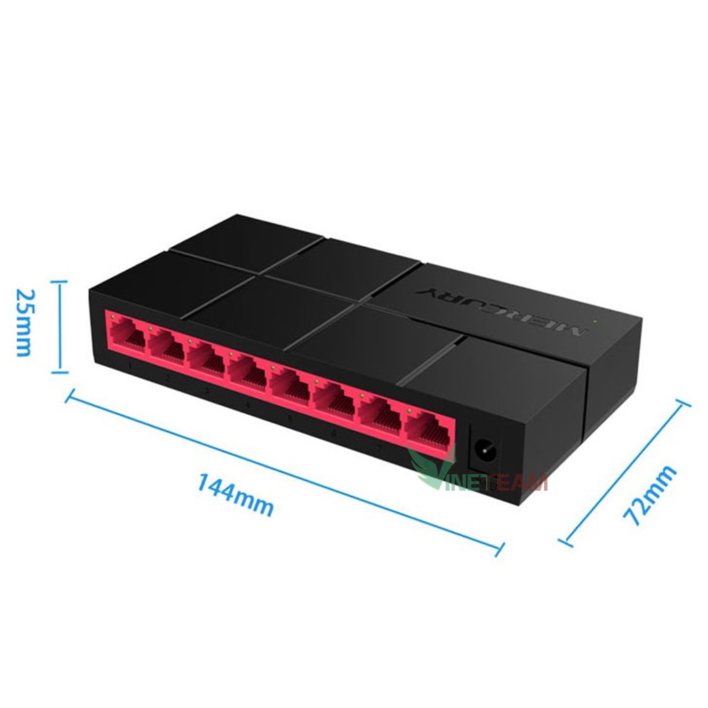 Bộ chia cổng mạng 5 cổng/8 cổng Mạng Lan Switch Lan Gigabit Mercury SG105M 10 / 100 / 1000m10/100 / 1000Mbps RJ45