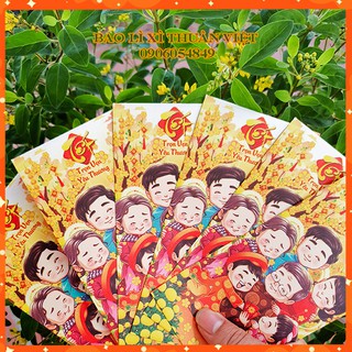 Combo 50 Bao Lì Xì Tết 2021 - Chủ Đề Tết Gia Đình - 4- 6Mẫu