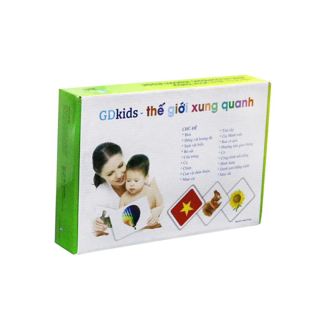 Flashcard - Combo Glenn Doman 459 Thẻ - Chuẩn Hoa Kỳ - Tặng App học song ngữ GDKids 399k