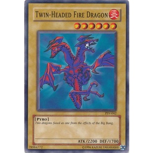 Thẻ bài Yugioh - TCG - Twin-Headed Fire Dragon / PSV-042'