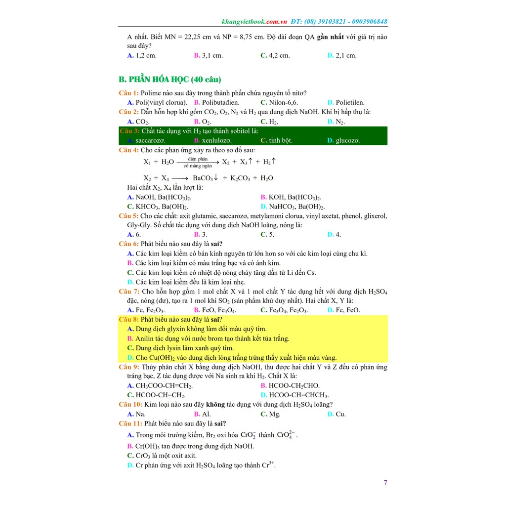 Sách - Làm Chủ Đề Thi Trắc Nghiệm Khoa Học Tự Nhiên (Vật Lý - Hóa Học - Sinh Học)
