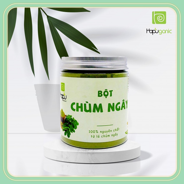 DẠNG HŨ Bột Chùm Ngây Nguyên Chất HaPu Organic Mặt Nạ Bột Thiên Nhiên 100g