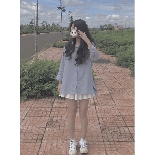 SƠ MI DÀI TAY * CỎ * TÚI TRƯỚC 3 MÀU SIÊU HOT  SƠ MI DÀI TAY HER