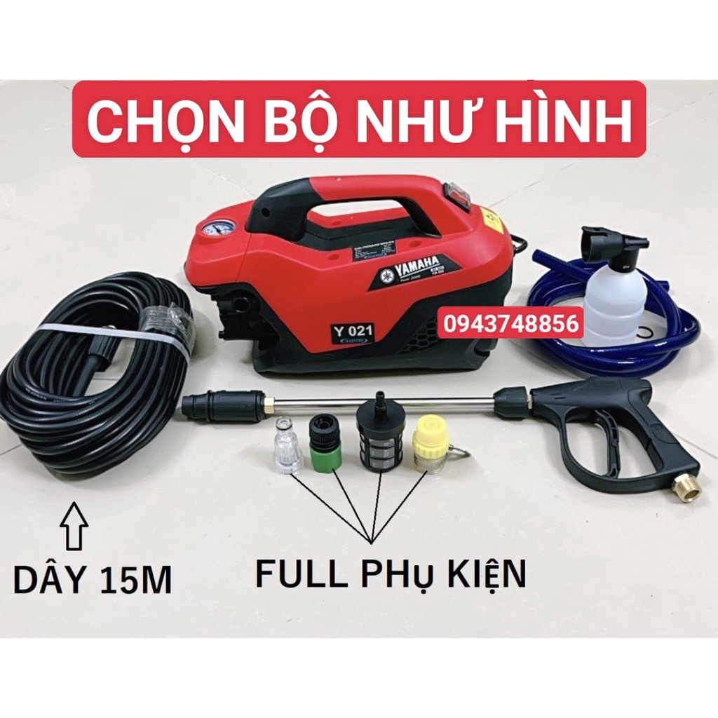 Máy rửa xe cao áp YAMAHA công suất 2800W - Có áp chống giật - Chống chá - Bảo hành 24 tháng