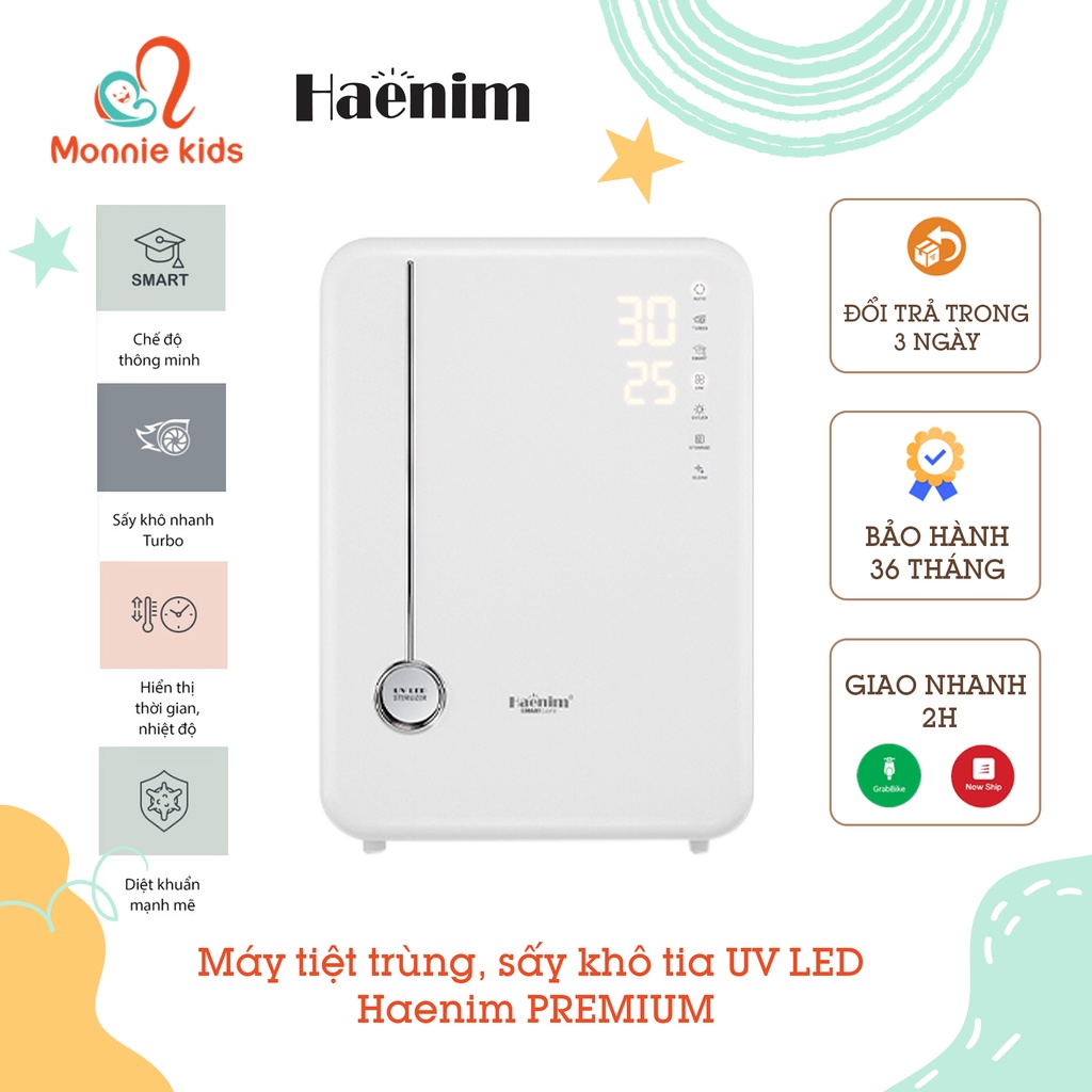 Máy tiệt trùng, sấy khô bình sữa bằng tia UV LED Haenim PREMIUM Hàn Quốc
