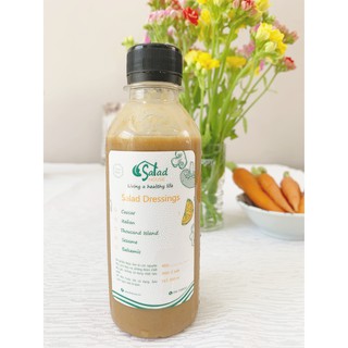Xốt Salad Balsamic, Homemade 100%, 1 chai  200ml, hương vị giấm đỏ Balsamic thơm lừng