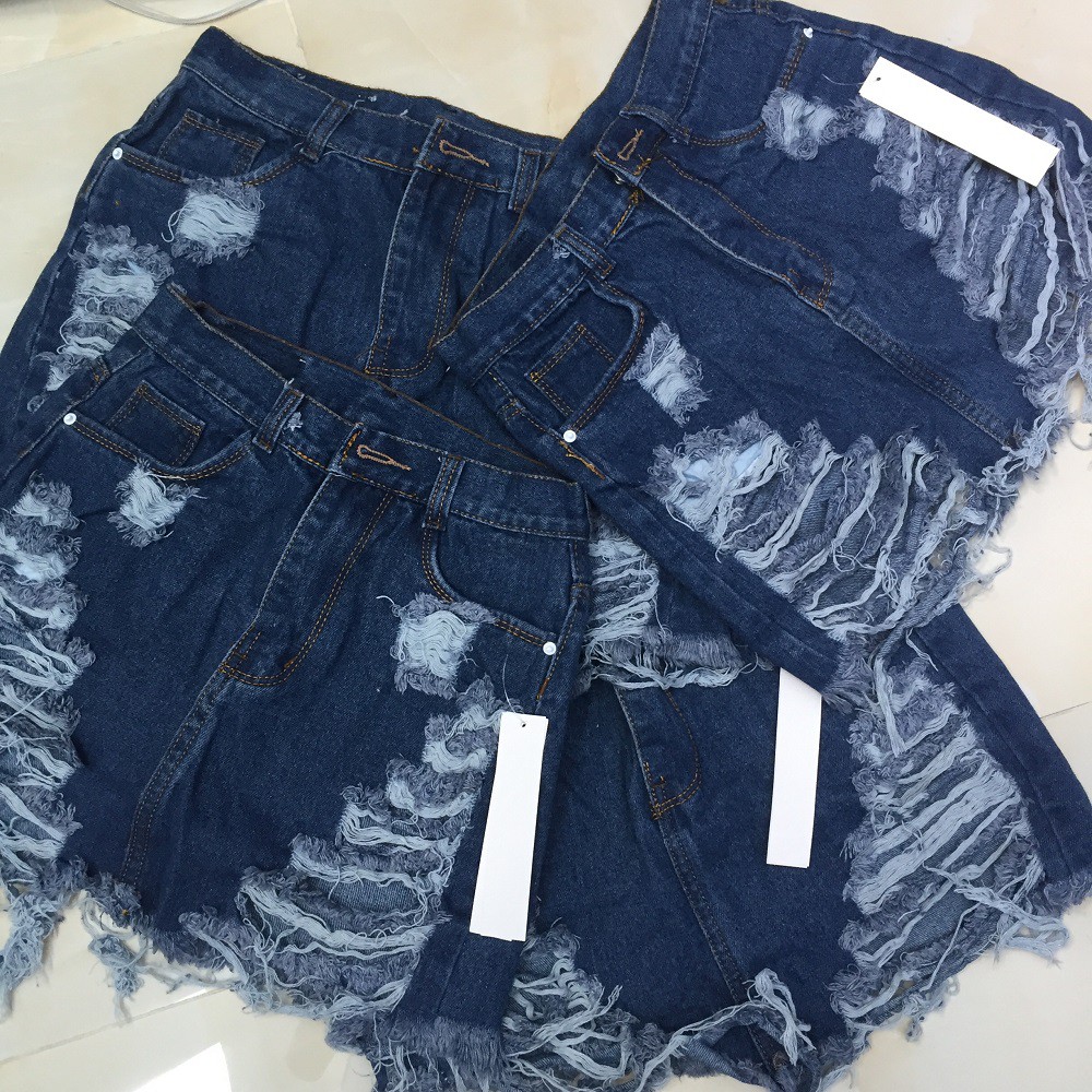 [ẢNH THẬT + VIDEO] Chân Váy Jeans Phối Rách Cao Cấp OHS715