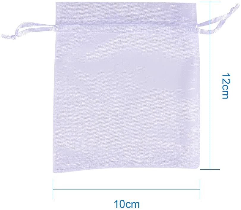 Set 100 Túi Dây Rút 9x12cm Đựng Kẹo/Trang Sức/Quà Tặng Cho Tiệc Cưới