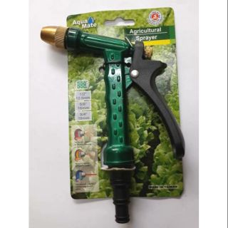 Đầu vòi súng xịt rửa, tưới cây đầu đồng cao cấp Aquamate Đài Loan W-1110