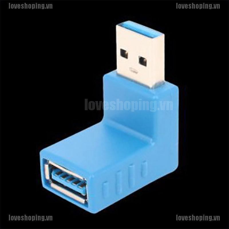 Đầu Nối Dài Usb 3.0 A Male Sang Female 90 Độ | BigBuy360 - bigbuy360.vn