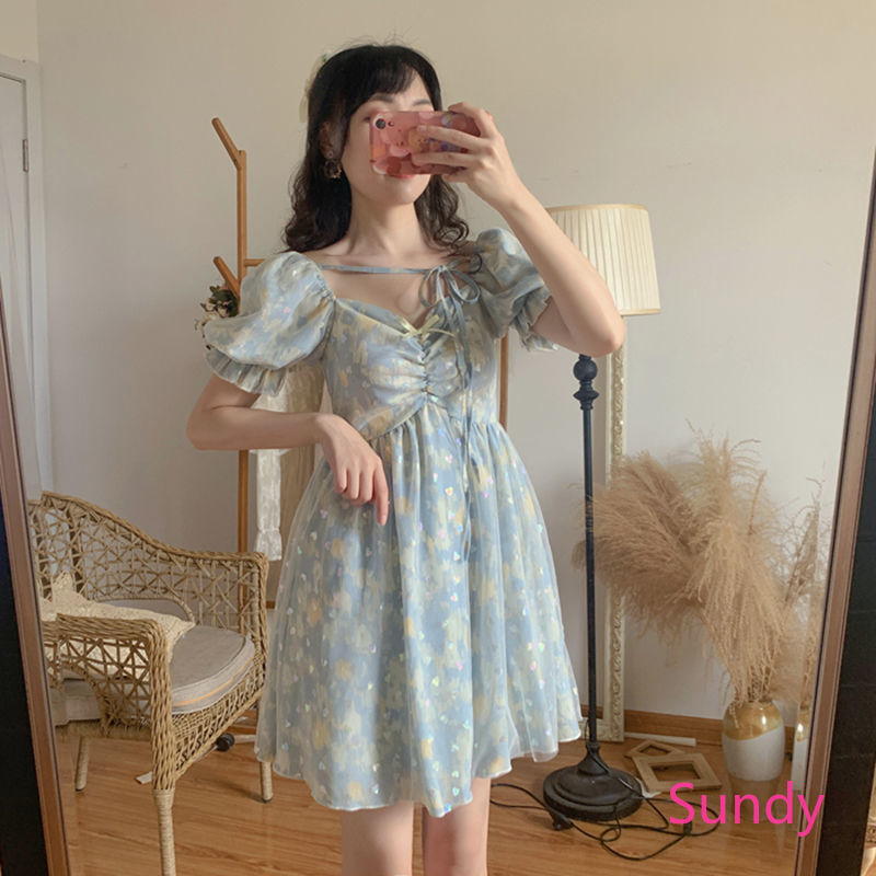 women's support fashion Korean short sleeve dress