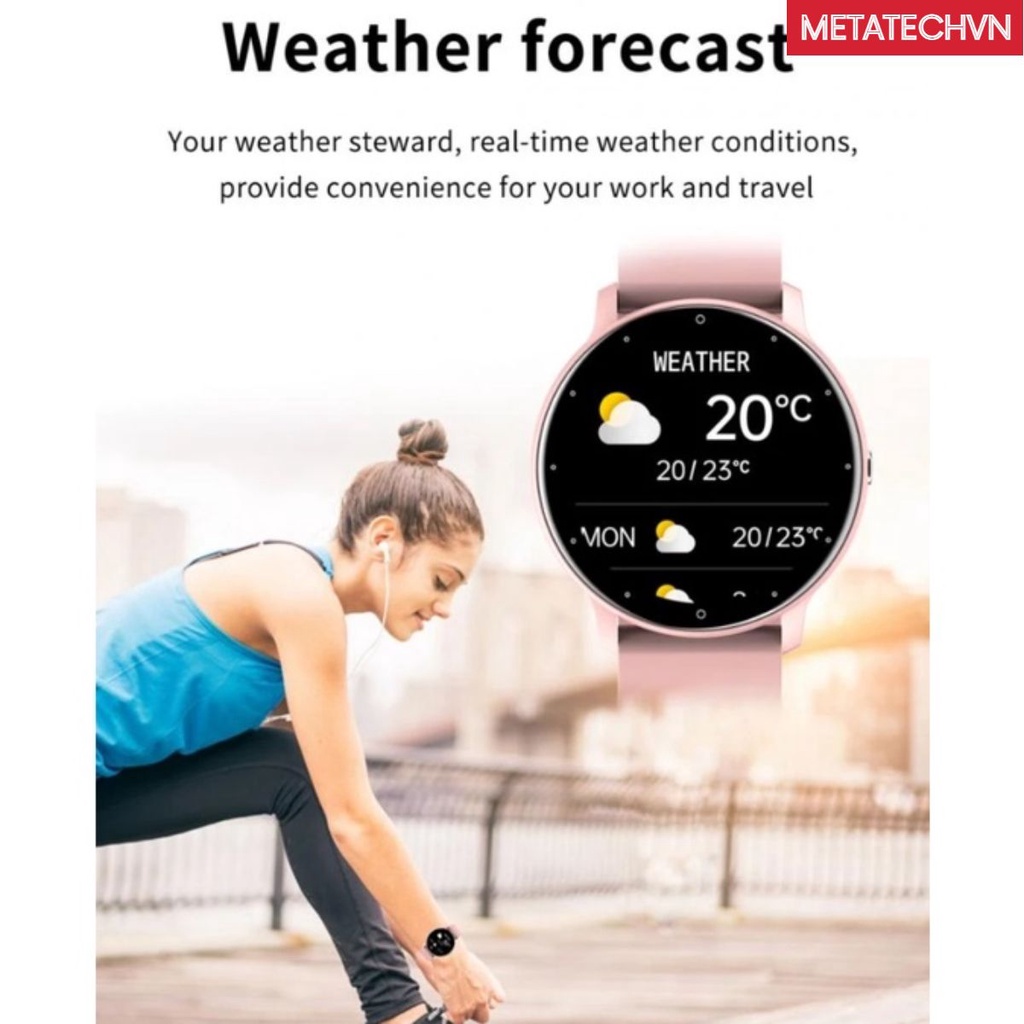 Đồng Hồ Thông Minh ZL02D Smart Watch  Nam Nữ Theo Dõi Chỉ Số Tập Thể Thao Đo Nhịp Tim Chống Thấm Nước Kết Nối Điện Thoại