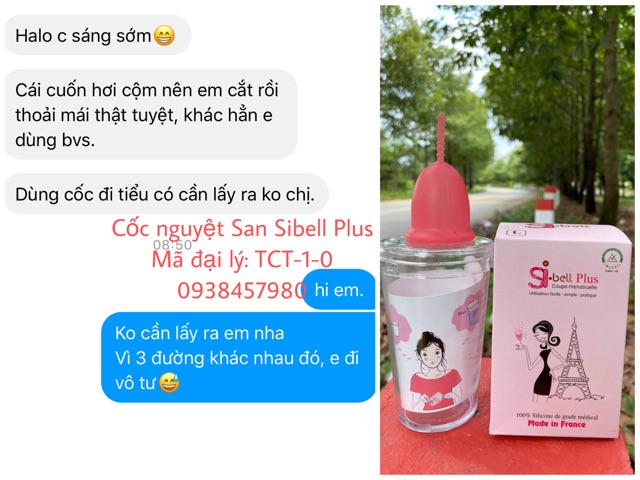 Cốc Nguyệt San SIBELL PLUS❤️Chính hãng❤️ Nhập Khẩu Pháp ❤️ Tặng Ly tiệt trùng