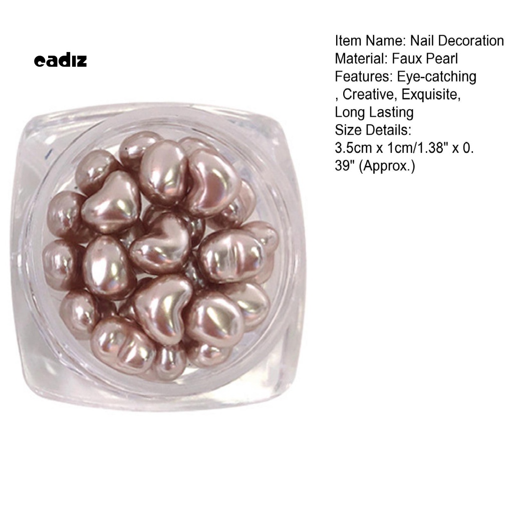 Phụ Kiện Trang Trí Móng Tay Hình Trái Tim 3D Trọng Lượng Nhẹ Dễ Thương