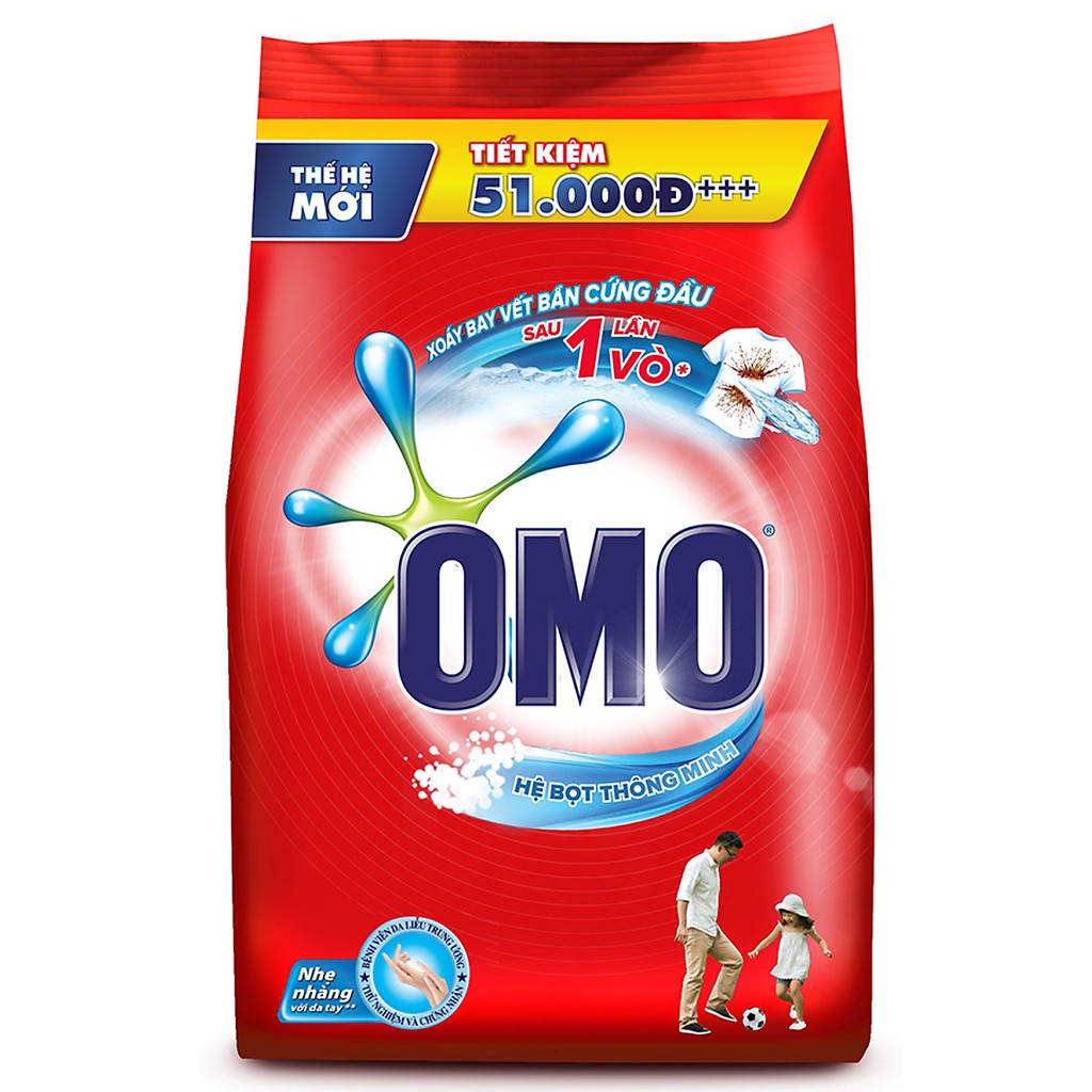 Bột Giặt OMO Đỏ 6kg [Cam kết Hàng Chính Hãng 100%]