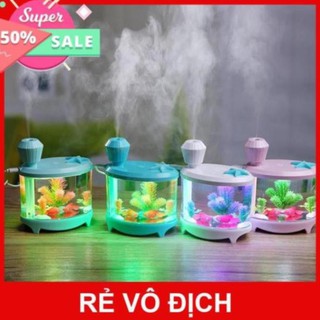 Máy Phun Sương Tạo Độ Ẩm Không Khí Mini Hình Bể Cá