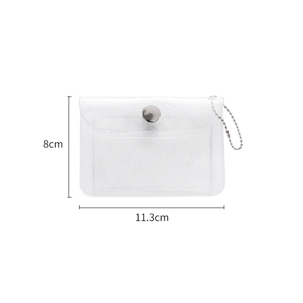 Ví Đựng Thẻ Tín Dụng / Tiền Xu Bằng PVC Trong Suốt Chống Thấm Nước Thời Trang Cho Nữ