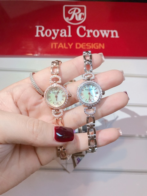 Đồng hồ nữ chính hãng Royal Crown 6536 dây thép