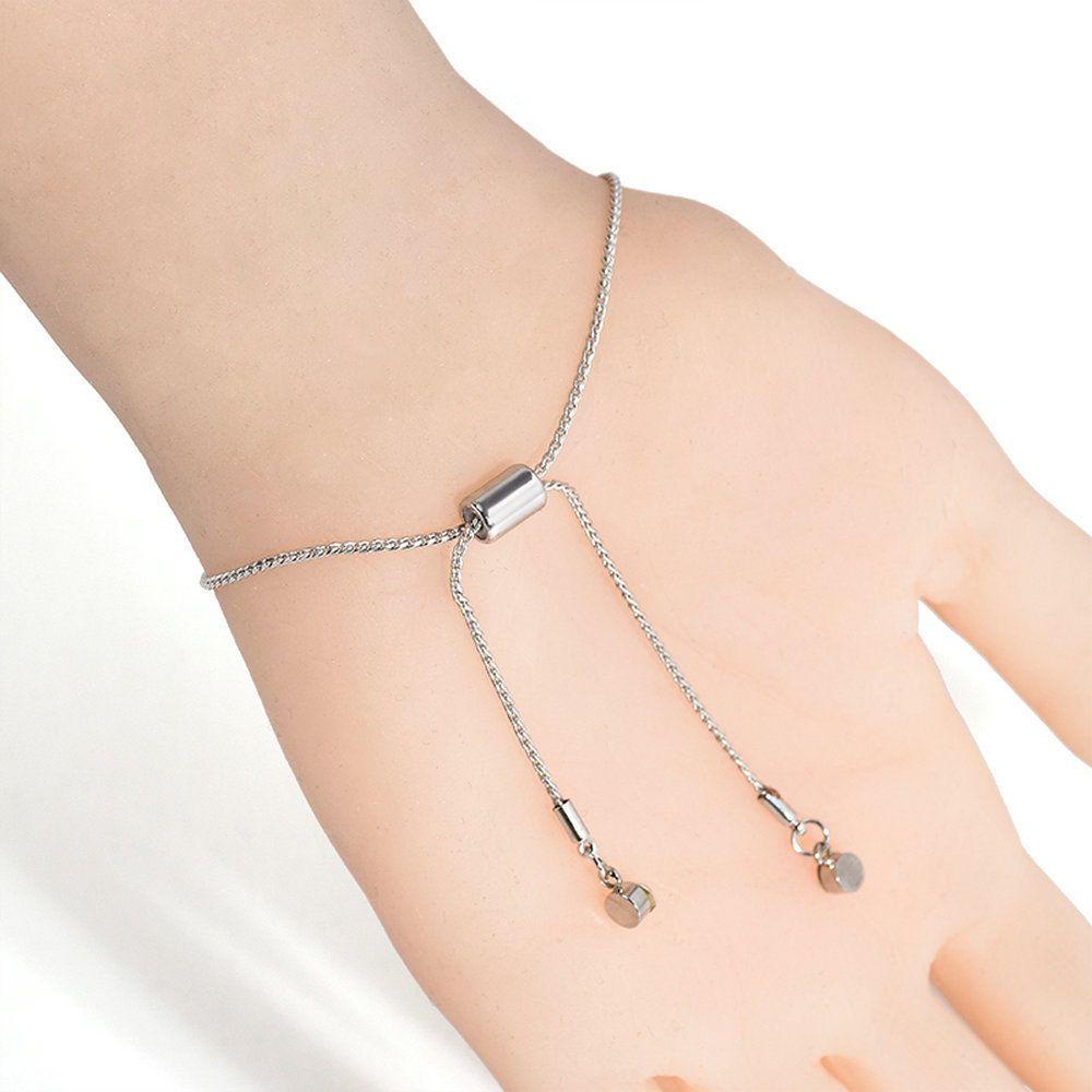 Vòng Tay Dây Rút Mạ Bạc Thời Trang