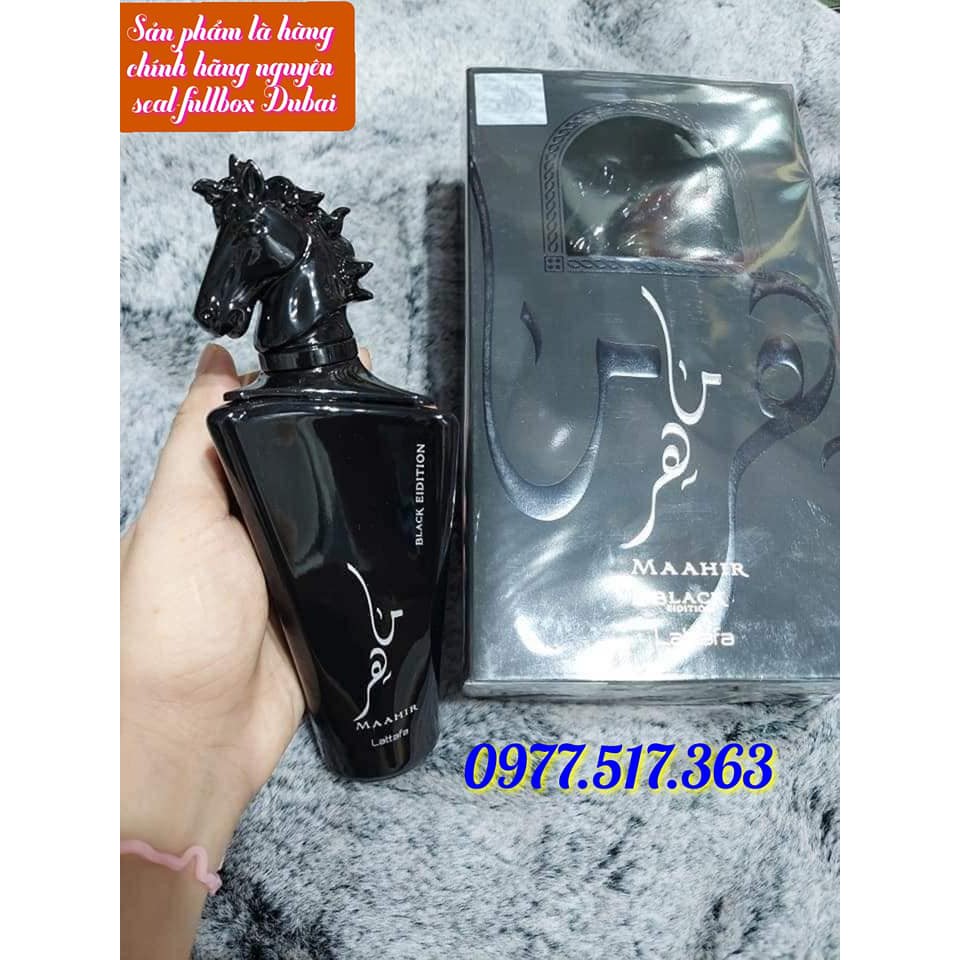 Nước hoa Dubai Maahir Black
