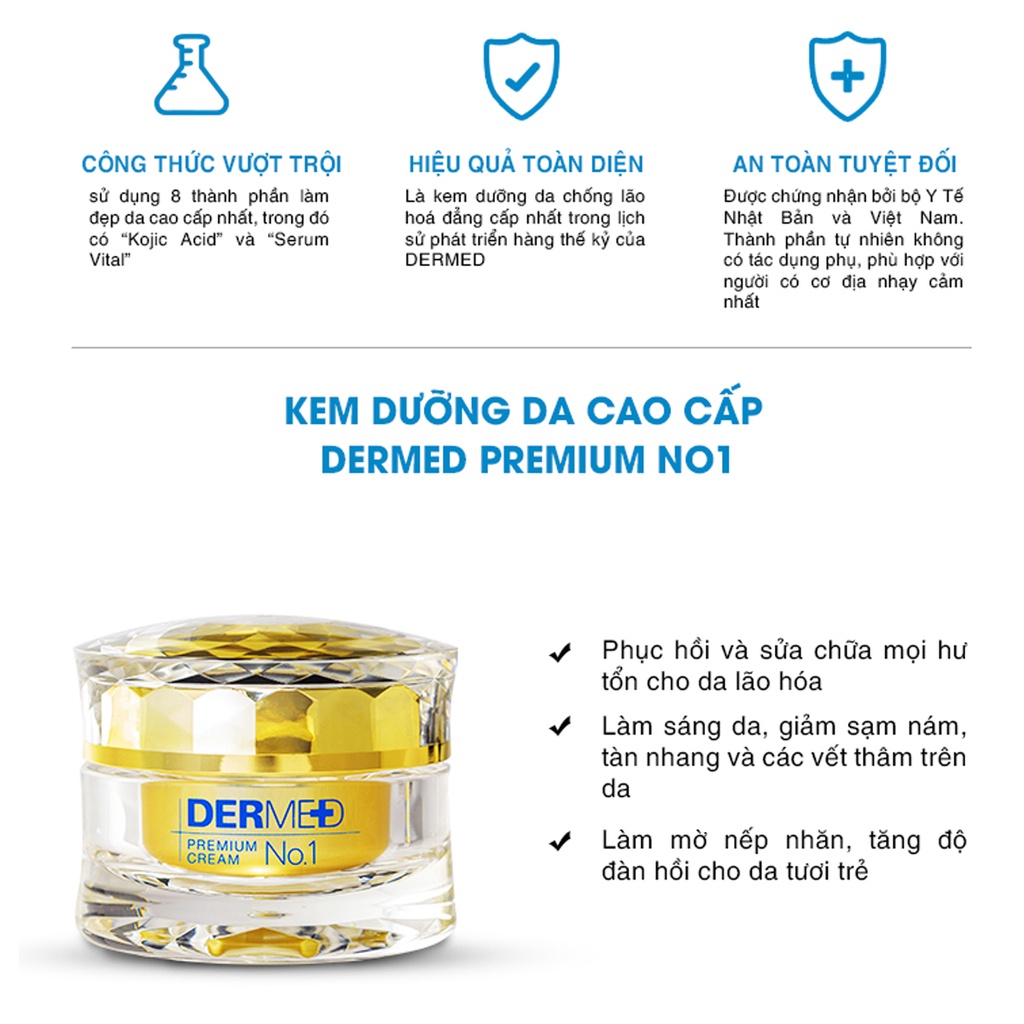 (Minisize) Kem dưỡng da cao cấp(3 trong 1)cấp ẩm, chống lão hóa, dưỡng trắng ngăn ngừa tàn nhang - sạm nám toàn diện 6g