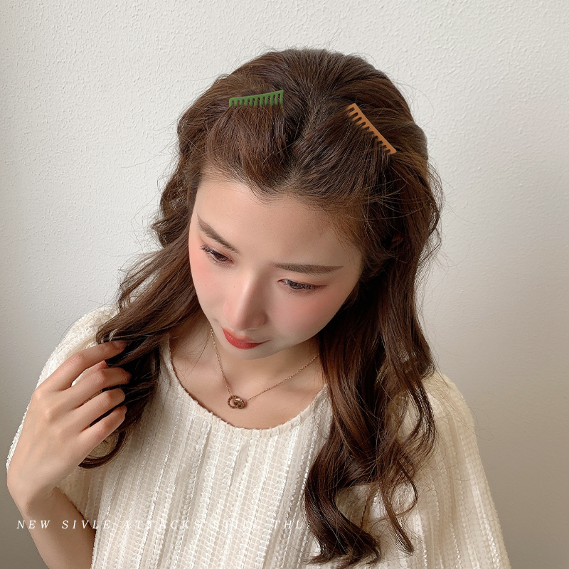 Lược cài tóc mái hợp kim chống trượt thời trang hàn quốc