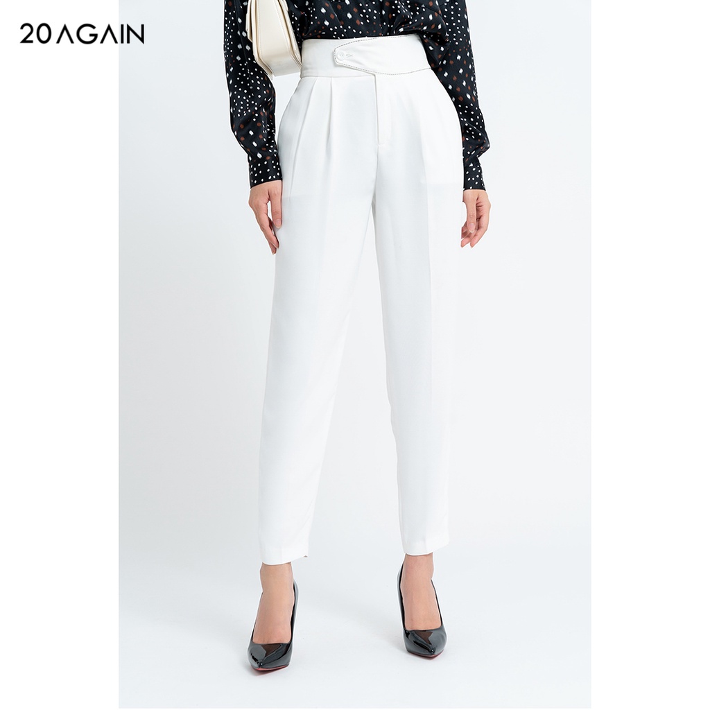 Quần âu nữ cạp cao cài cúc lệch 20Sexy by 20AGAIN, hàng thiết kế QAA0985