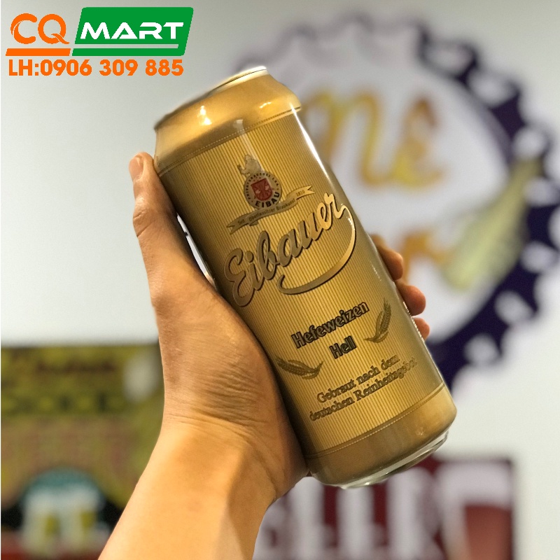 Bia Đức Eibauer Hefeweizen Hell 5.2% Lon 500ml