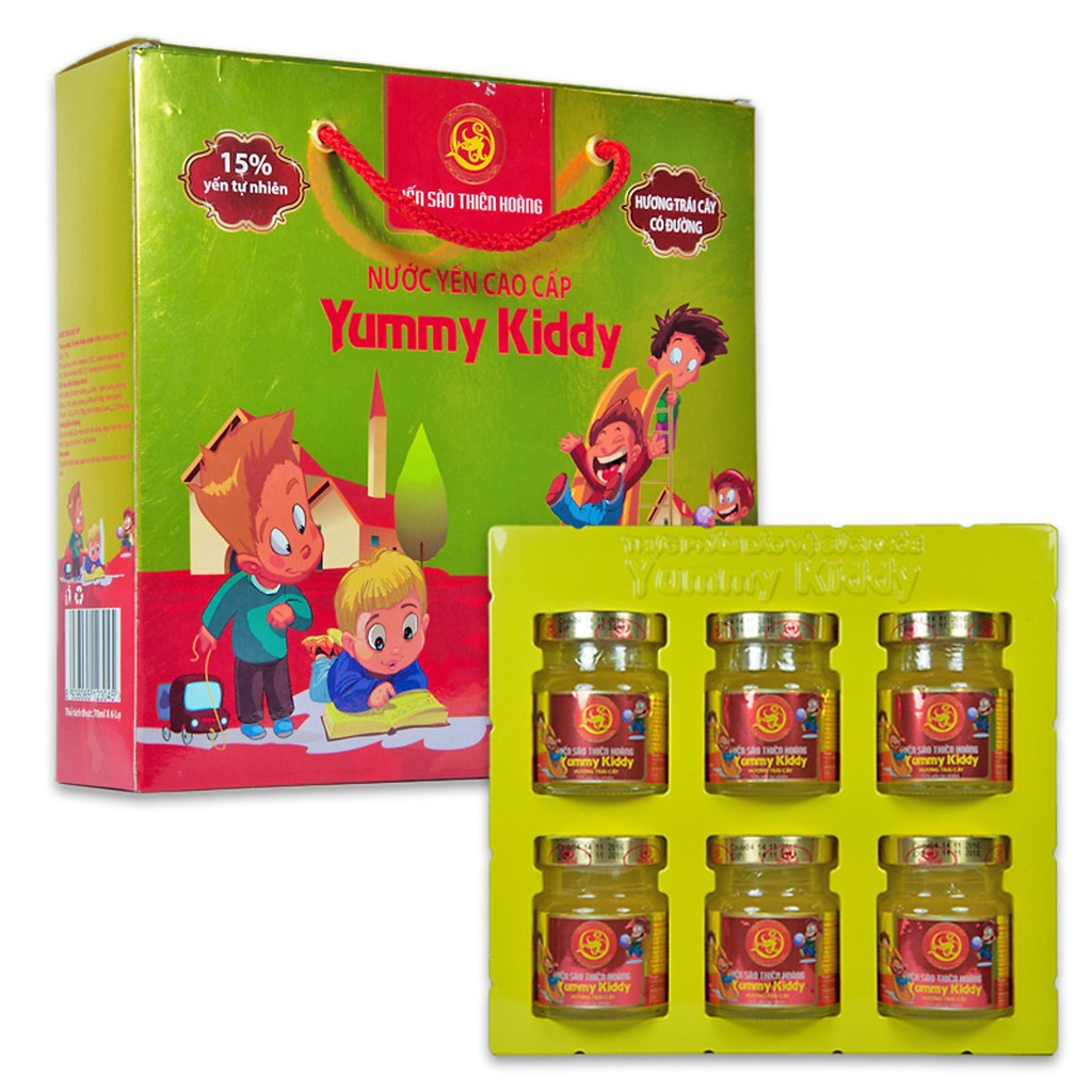 [Combo 2 hộp] Yến sào Thiên Hoàng cao cấp Yummy Kiddy_12 hủ