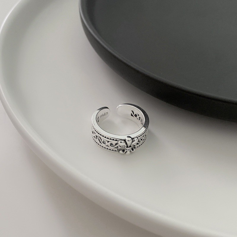 Nhẫn Đeo Tay Kim Loại Hình Mỏ Neo Và Hoa Thời Trang Cho Nữ