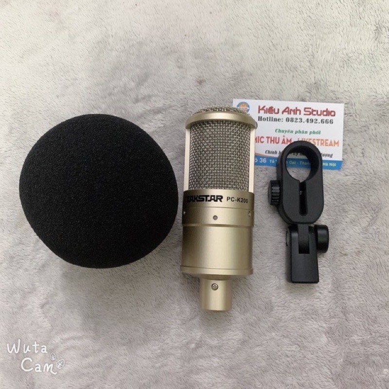 Mic Thu Âm Takstar PC-K200 ⚡FREESHIP⚡ Hàng Chính Hãng  . Tặng Kèm Dây Mic Canon Cao Cấp Dài 3 Mét