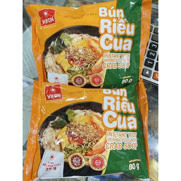 Bún Riêu Cua Vifon Gói 80g (Có Gói Riêu Cua Thật) | BigBuy360 - bigbuy360.vn