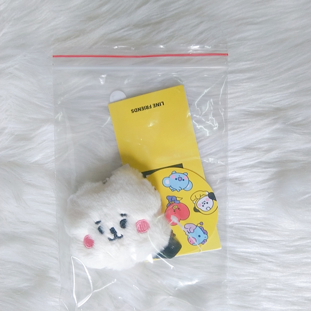Móc khoá BT21 - Metal Burabura Key Chain BT21 Nhật - Bagcharm - Pong Pong Plush