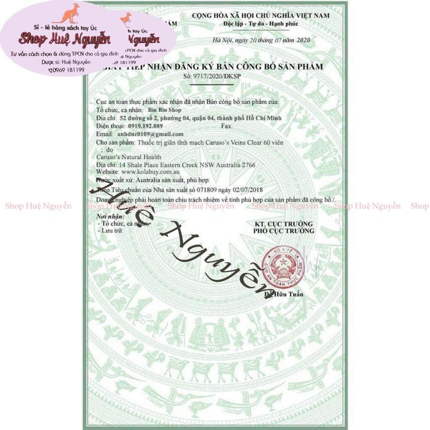 Viên uống giãn tĩnh mạch Veins clear hộp 60v | BigBuy360 - bigbuy360.vn