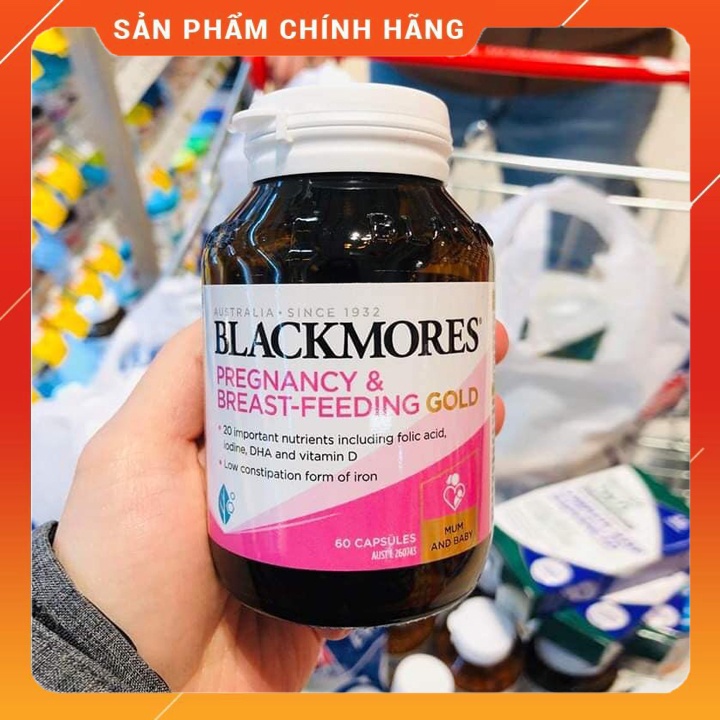 Vitamin tổng hợp bầu Blackmore pregnancy breast feeding gold 180 viên Úc mẫu mới shopnguyenanh88