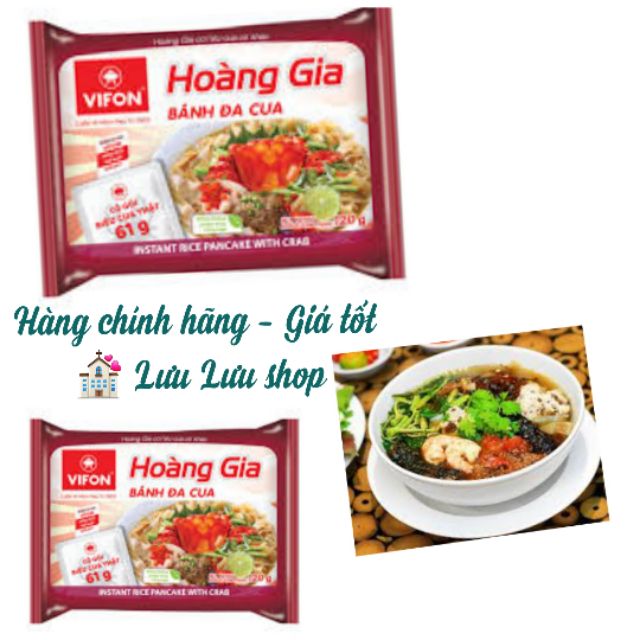 Bánh đa cua ăn liền Hòang Gia Vifon có túi riêu thật 120gr | BigBuy360 - bigbuy360.vn