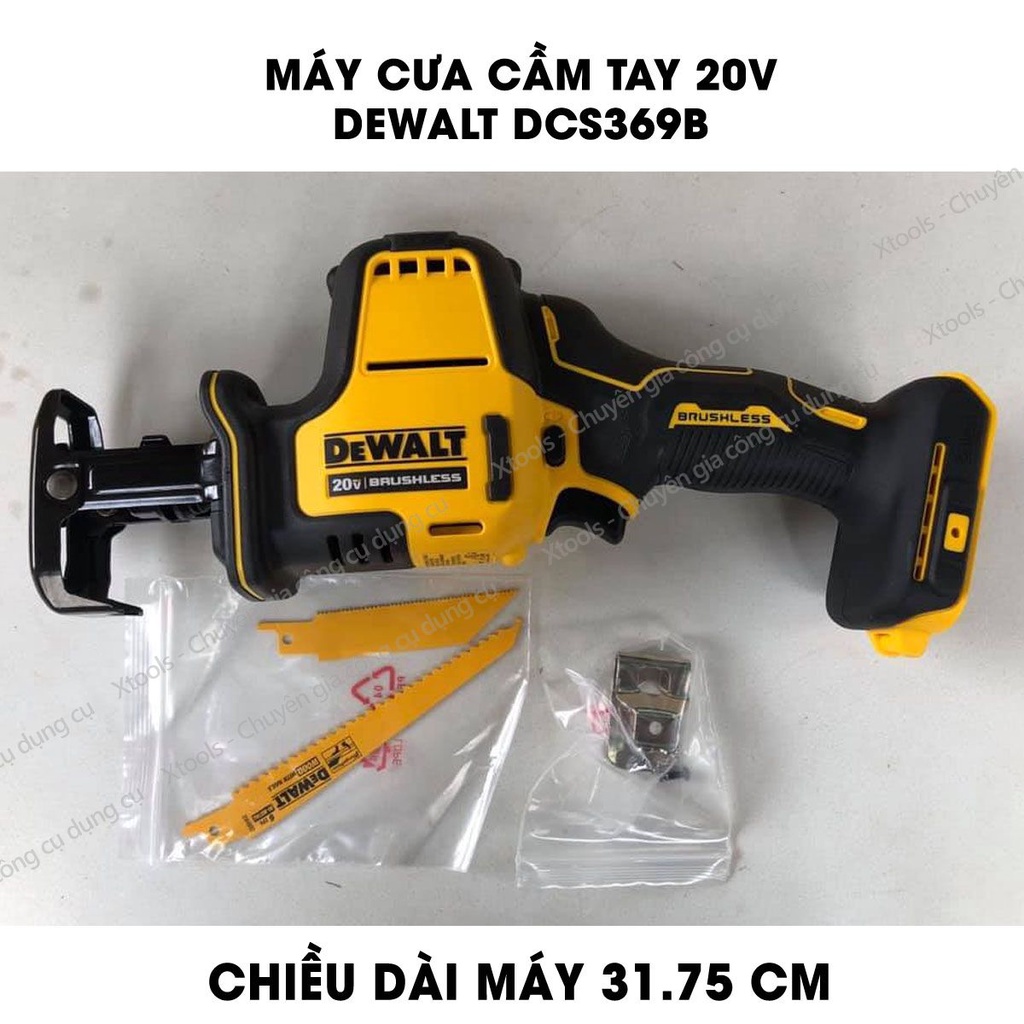 Máy cưa kiếm cầm tay 20V DeWALT máy cưa đa năng motor không chổi than kèm 2 lưỡi cưa bảo hành chính hãng 3 năm