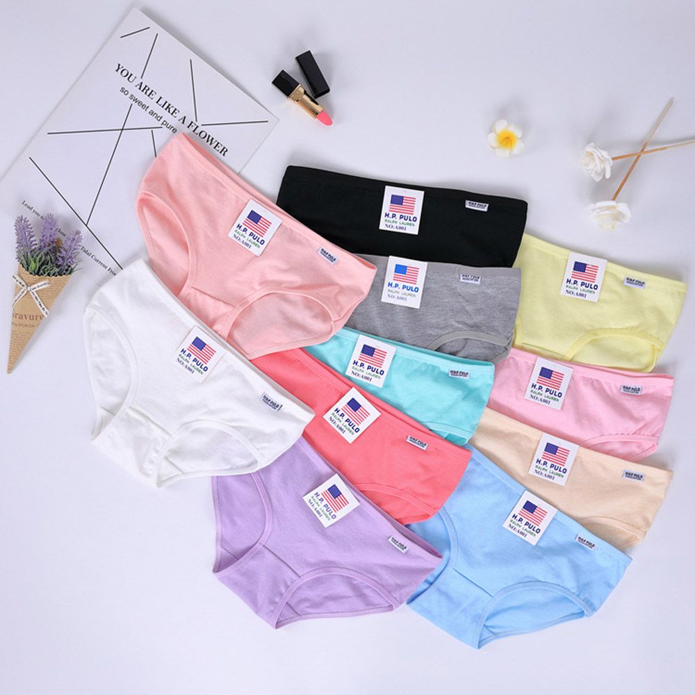Quần Lót Cotton Màu Trơn Size L-Xxl Cho Nữ